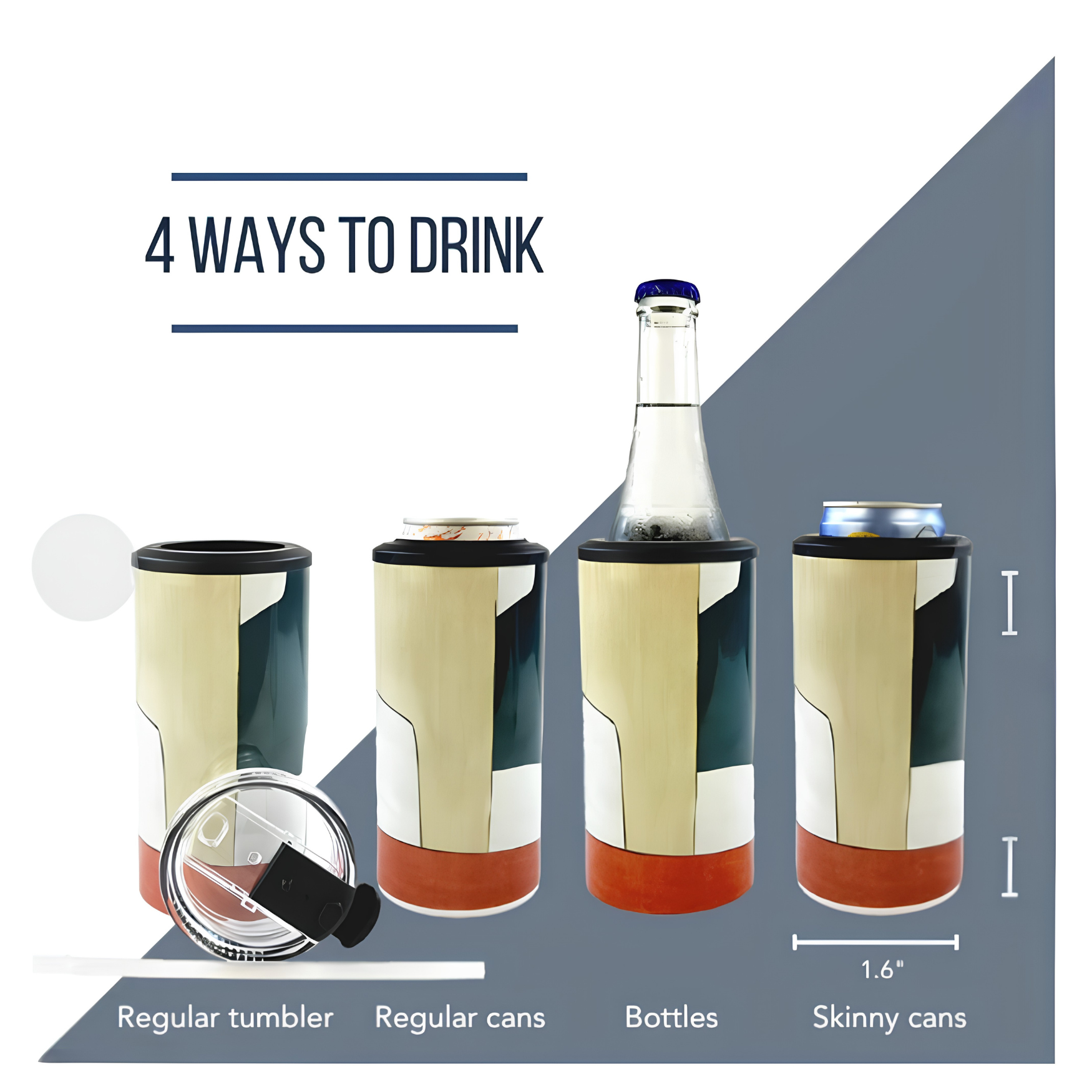 4 in 1 Cooler Tumbler
