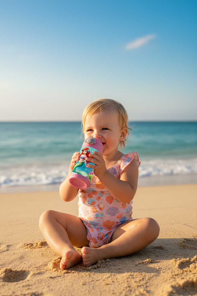 12oz Little Mermaid Sippy Cup - Beach Lifestyle