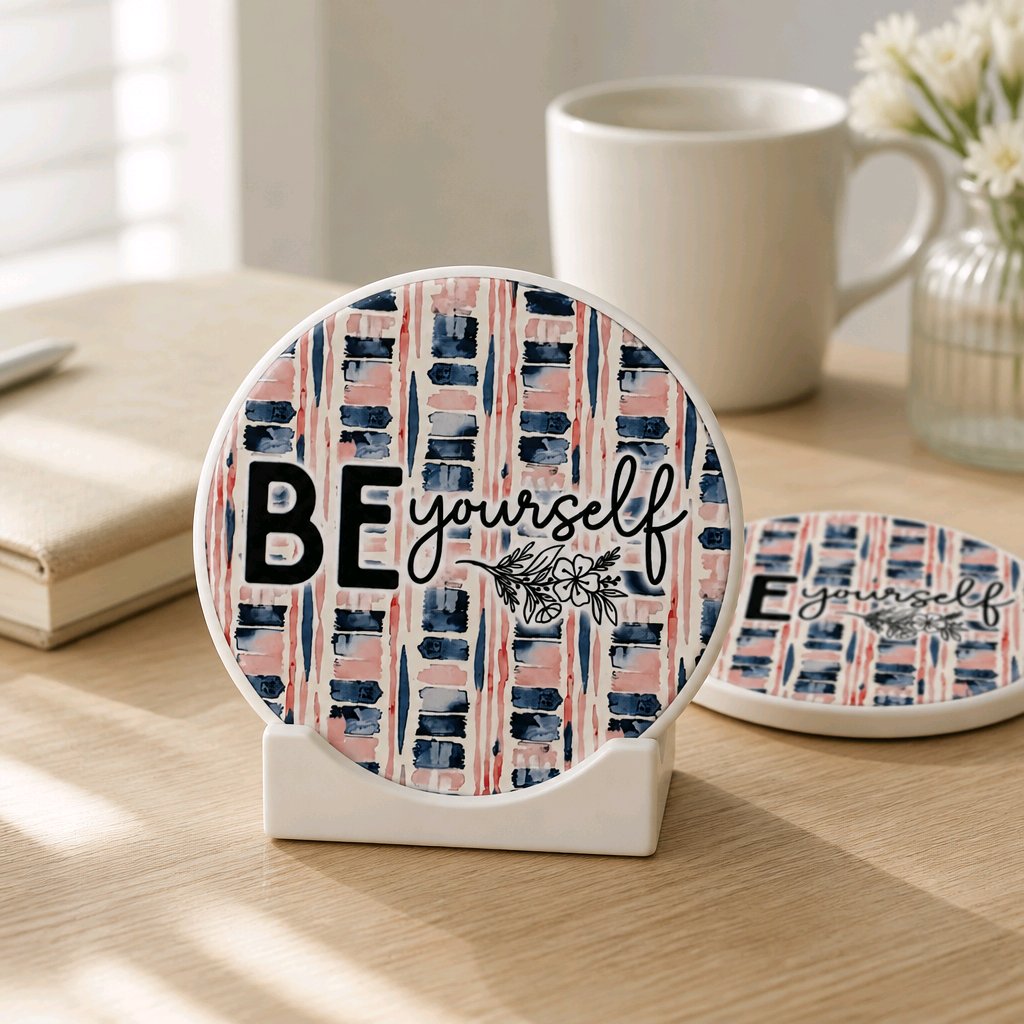 BE yourself 4" coaster