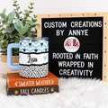 Personalized 10oz Stainless Steel Mug / Blue