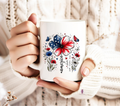 America Flower / 15oz mug