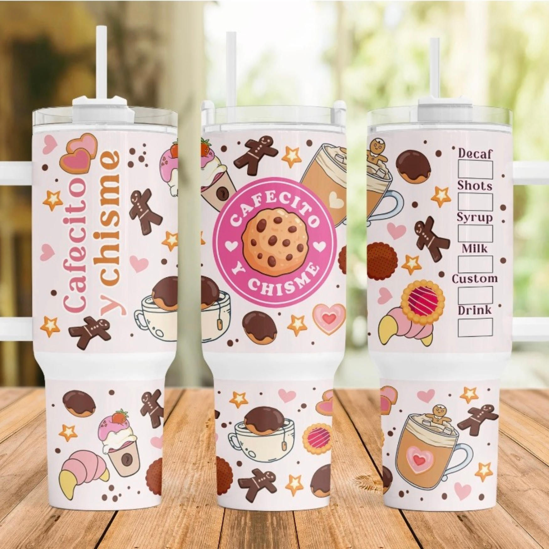 Cafesito y Chisme 40oz Tumbler