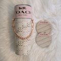Coach 20oz Tumbler & Car coaster set bundle