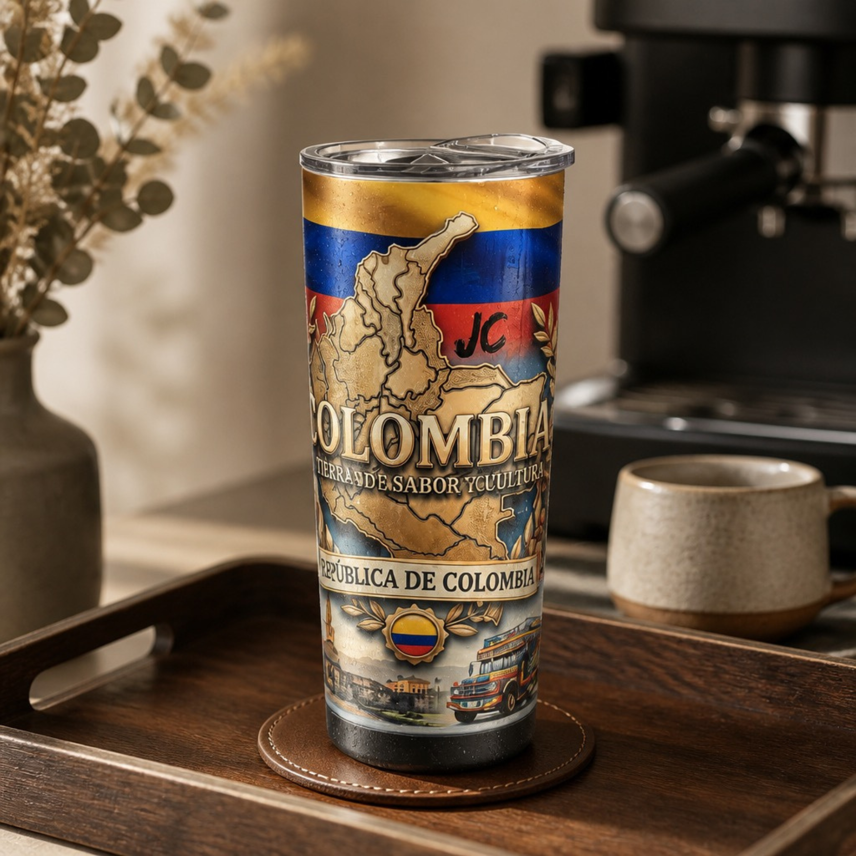 Colombia Personalized Speaker Tumbler