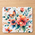 Floral Watercolor Mouse Pad – Aesthetic Desk Accessory Gift
