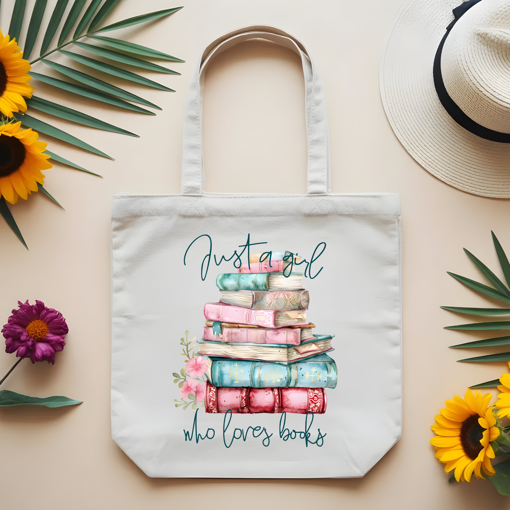 Just a girl who loves books Tote bag