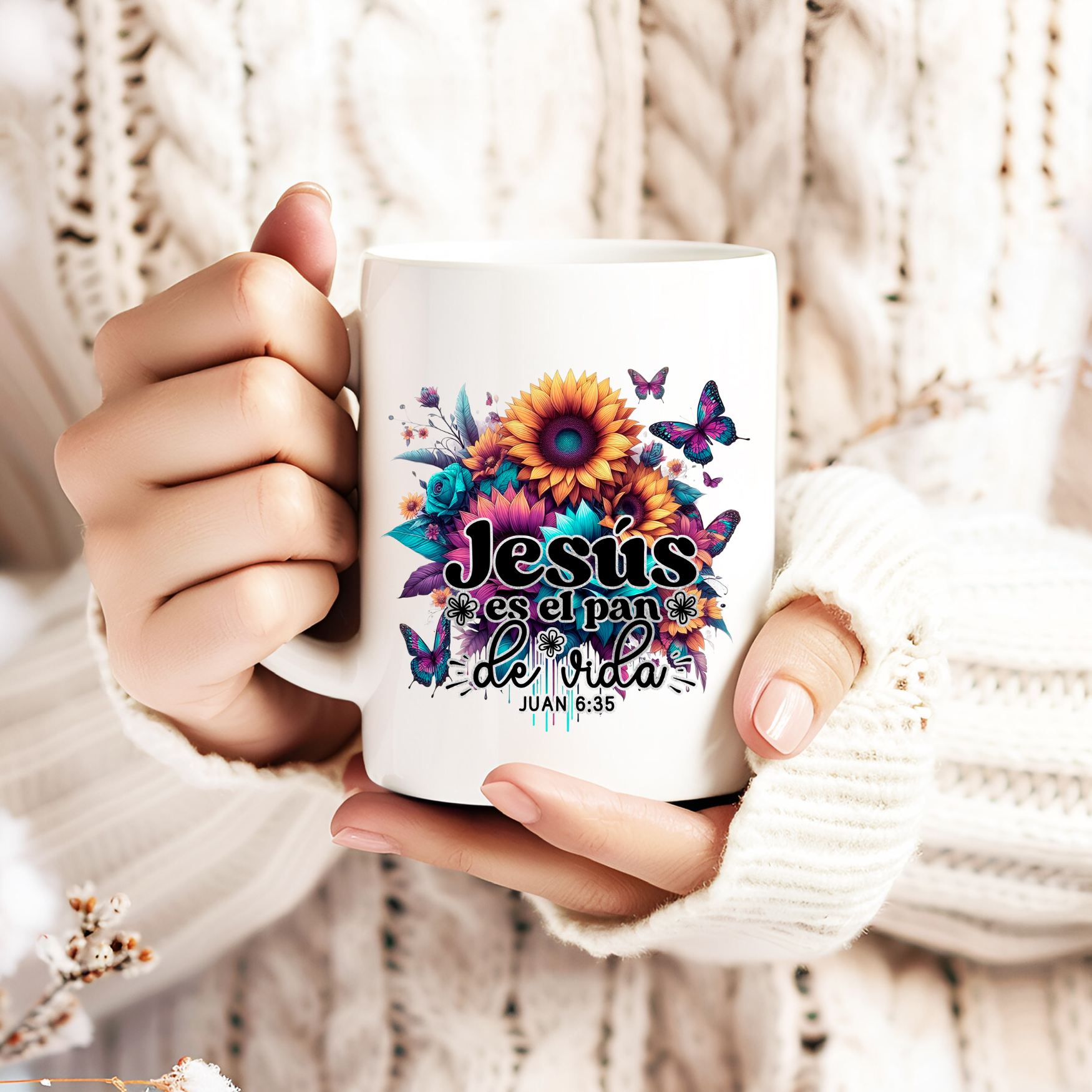 Jesús Es el Pan de Vida – Faith Ceramic Mug 15 oz