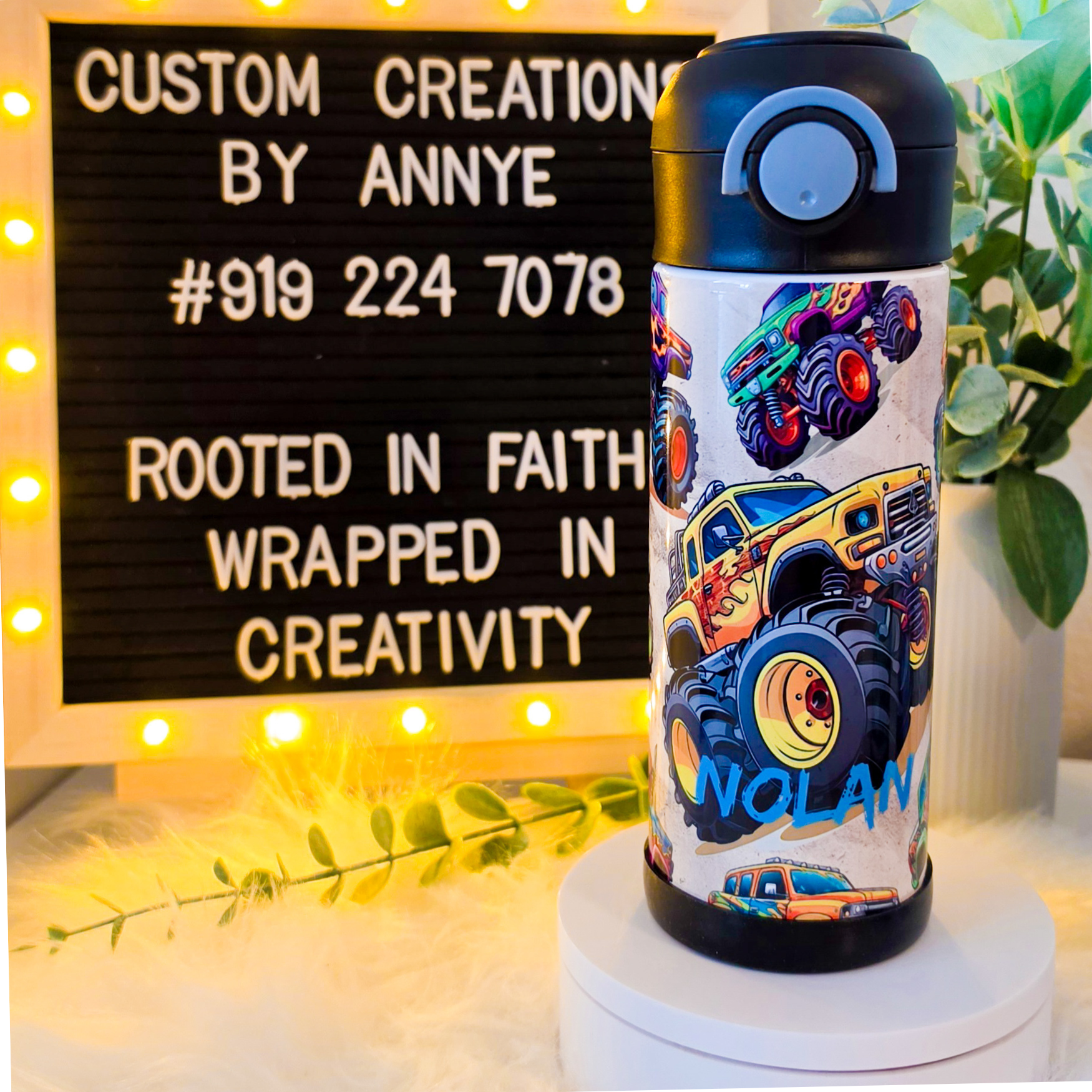 Monster Truck 12oz Tumbler