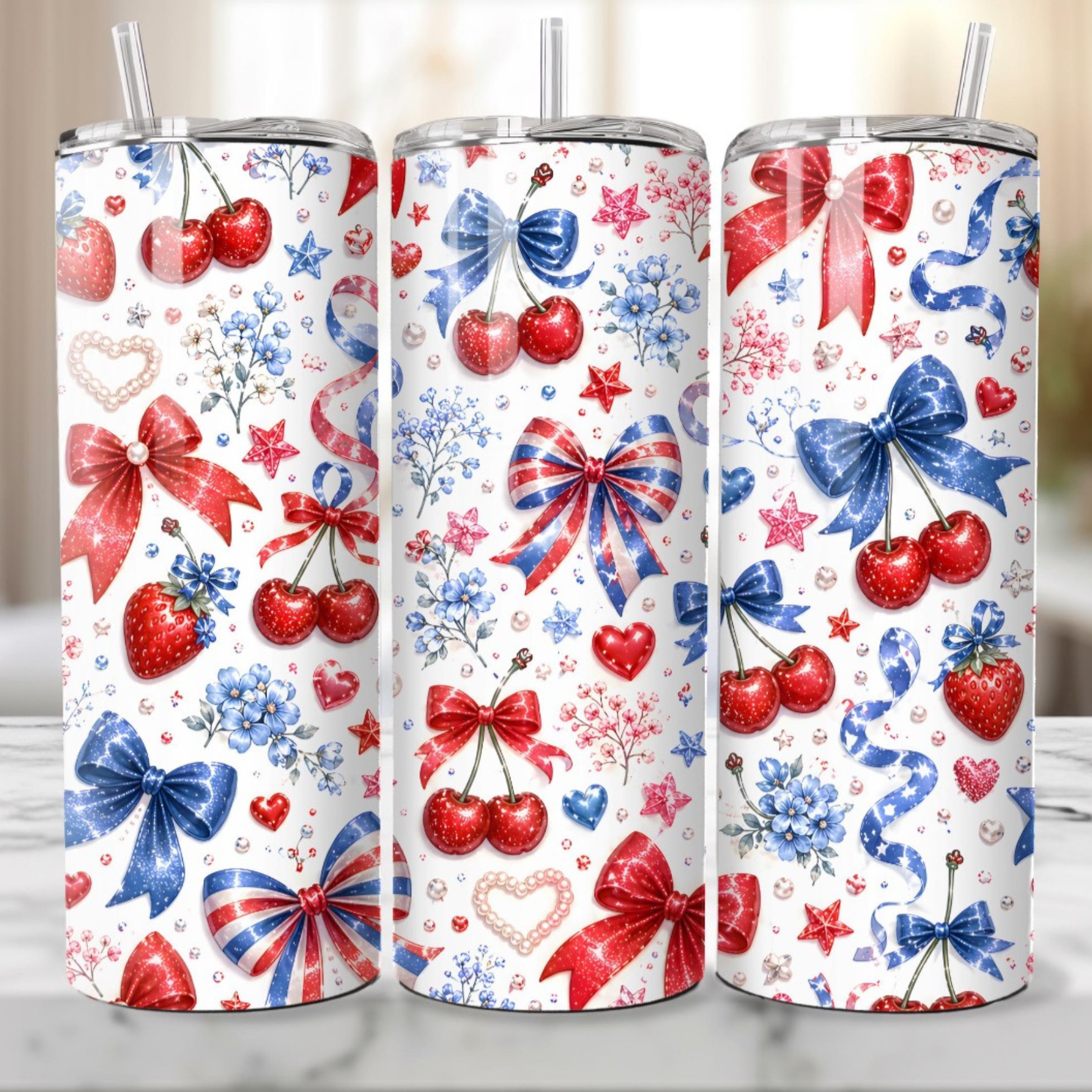 Patriotic Coquette 20oz Tumbler