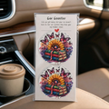 Sunflower /Butterfly Car coasters