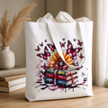 Sunflower/Butterfly Tote bag