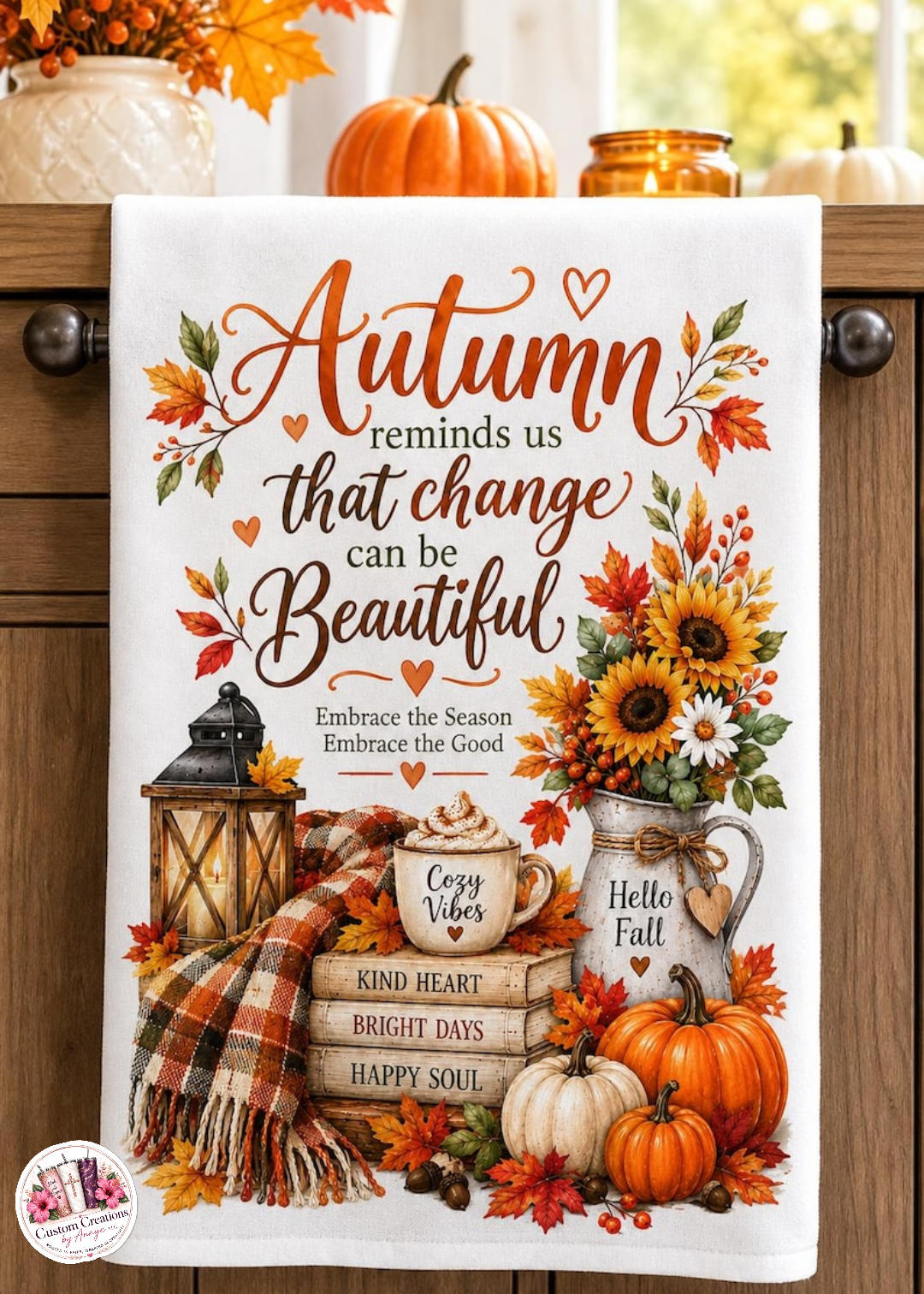 Autumn reminds us that change can be Beautiful (set of 2)