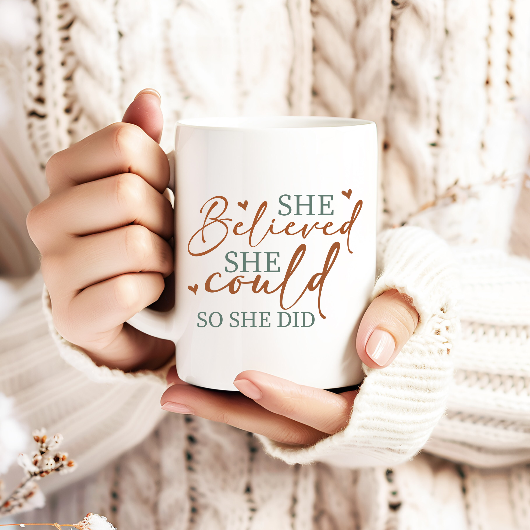 She believed she could so SHE DID / 15oz mug