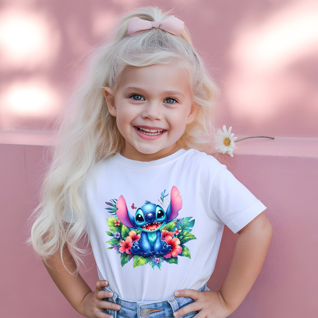 Stitch with Maga flower background