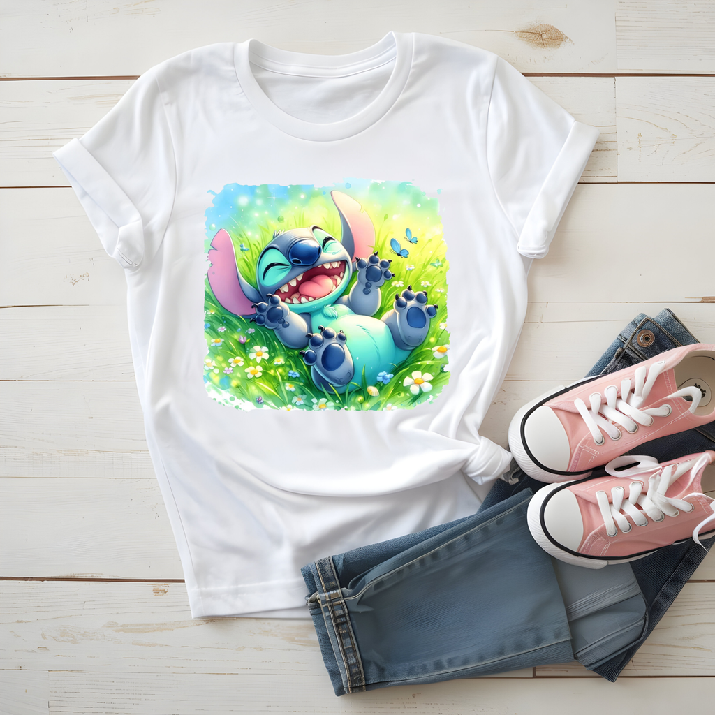 Stitch on grass