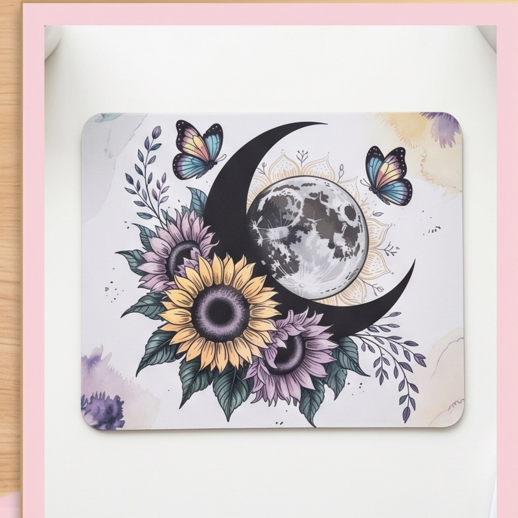 Sunflower/Moon Mouse pad