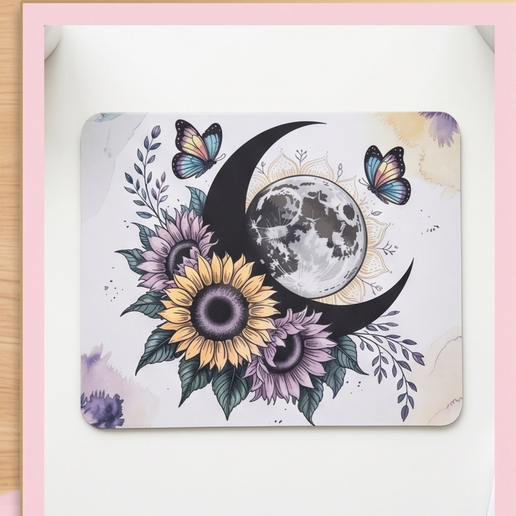 Sunflower/Moon Mouse pad