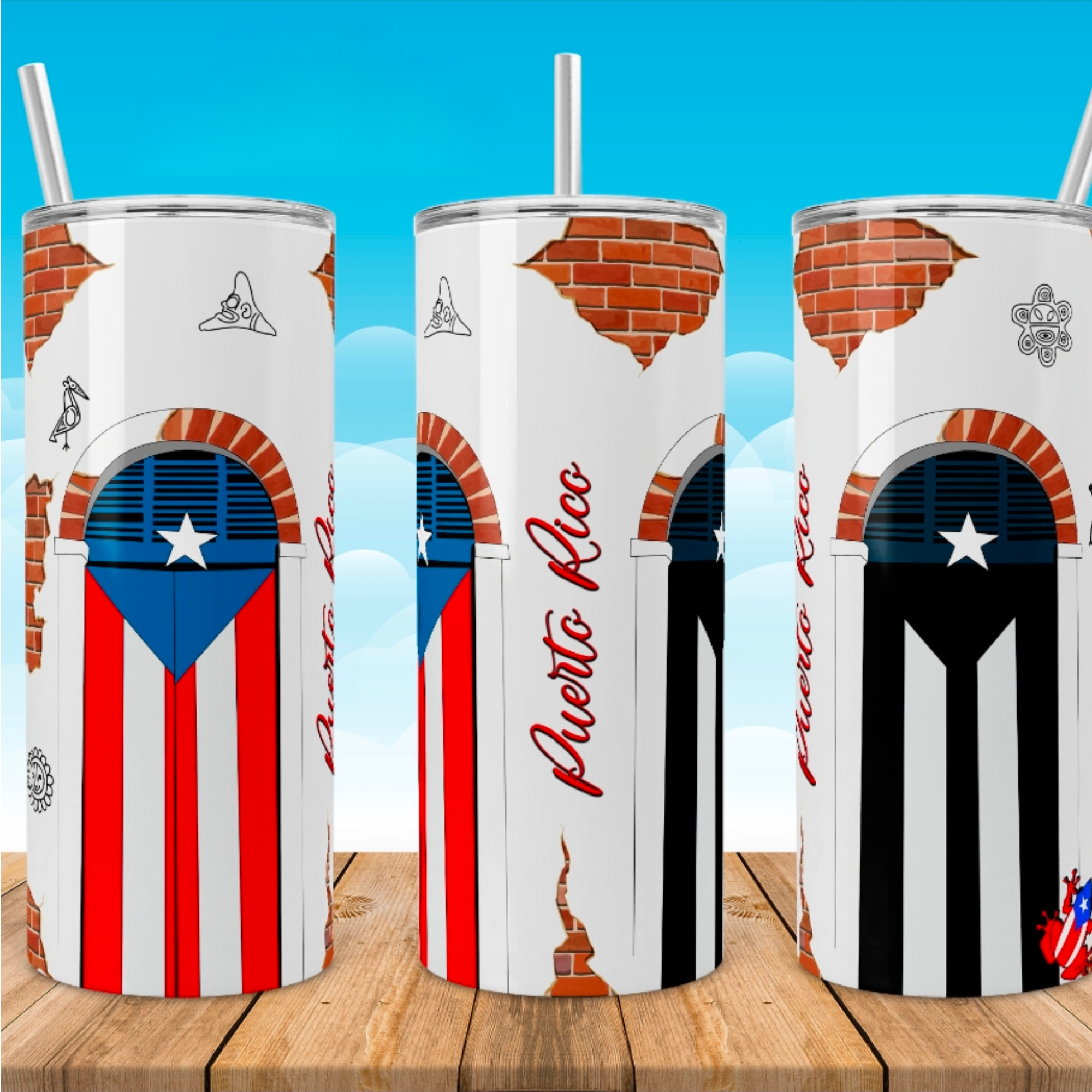 PRRed & Black flag 20oz Tumbler