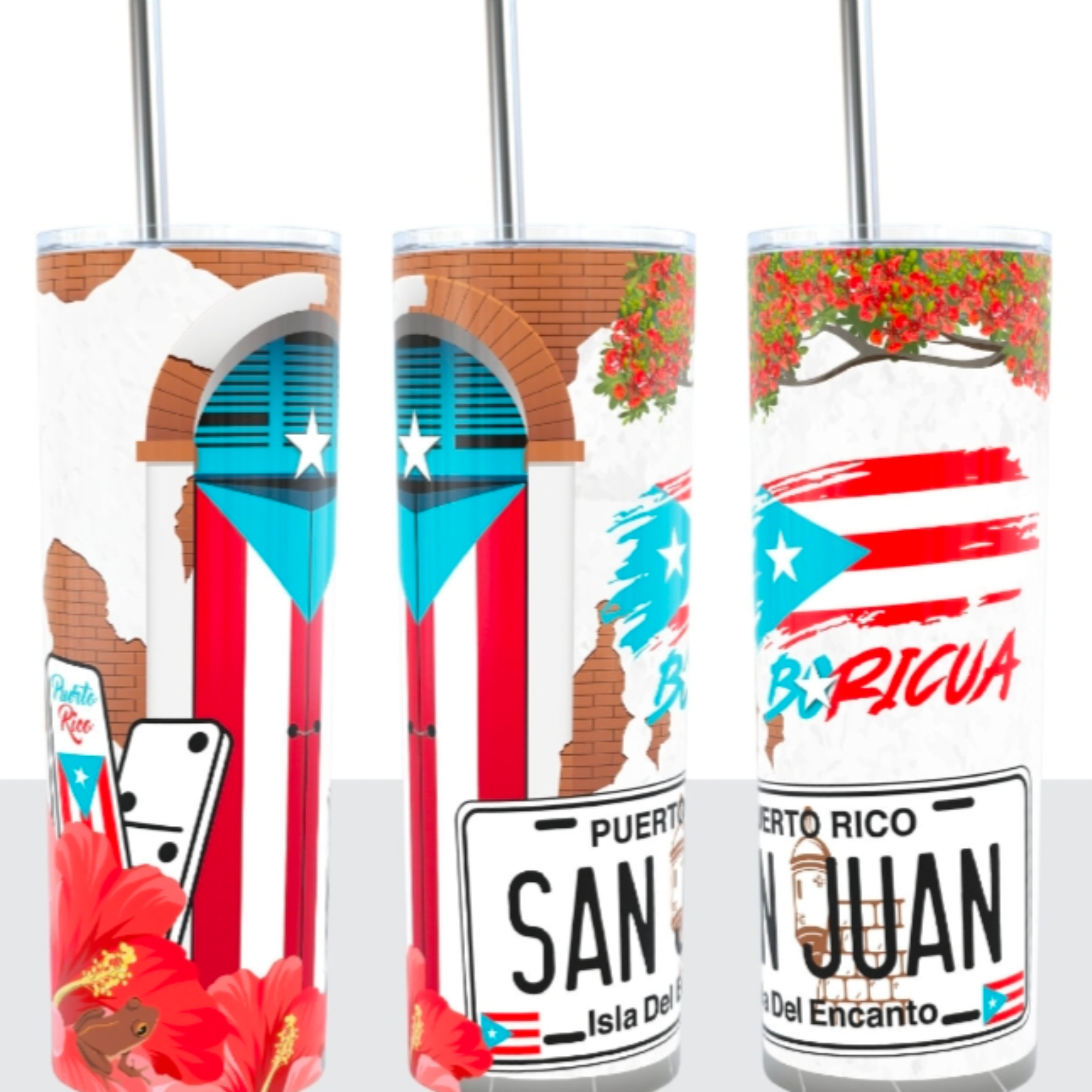 PR Flag San Juan City 20oz Tumbler