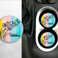 Spread kindness  ceramic car coasters set