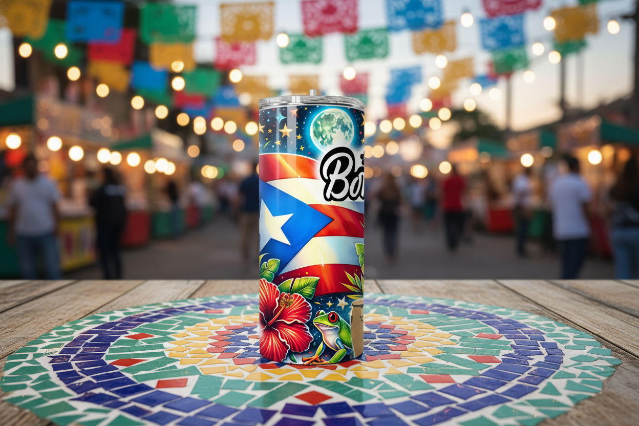 Boricua Tumbler at street festival