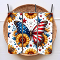 Butterfly US Flag 20oz Tumbler