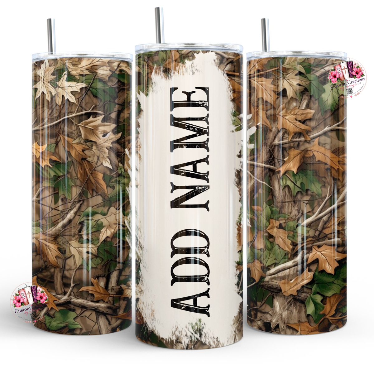 Personalized Camouflage 20oz Tumbler