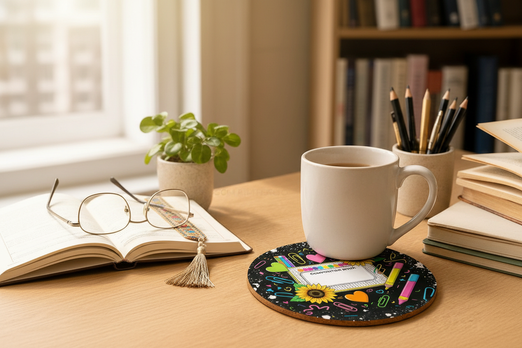 Composition Notebook Library Mockup
