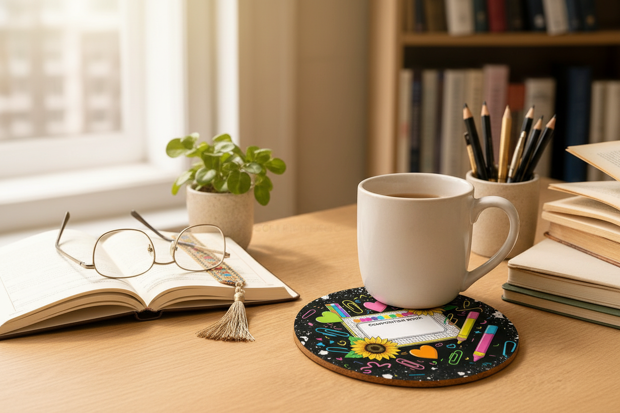 Composition Notebook Library Mockup