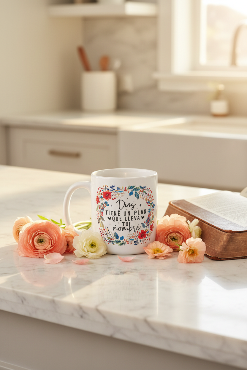 Dios tiene un plan - Mug on Counter