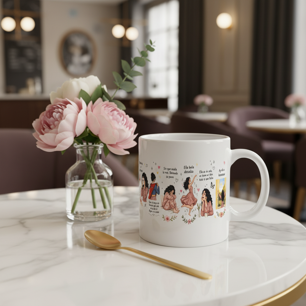 Entonces Se Disfraza White Mug Elegant 2