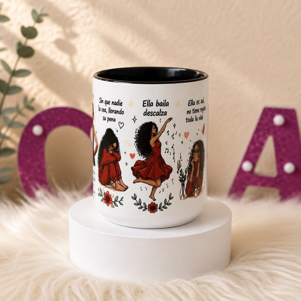 La niña que fui 15oz ceramic mug
