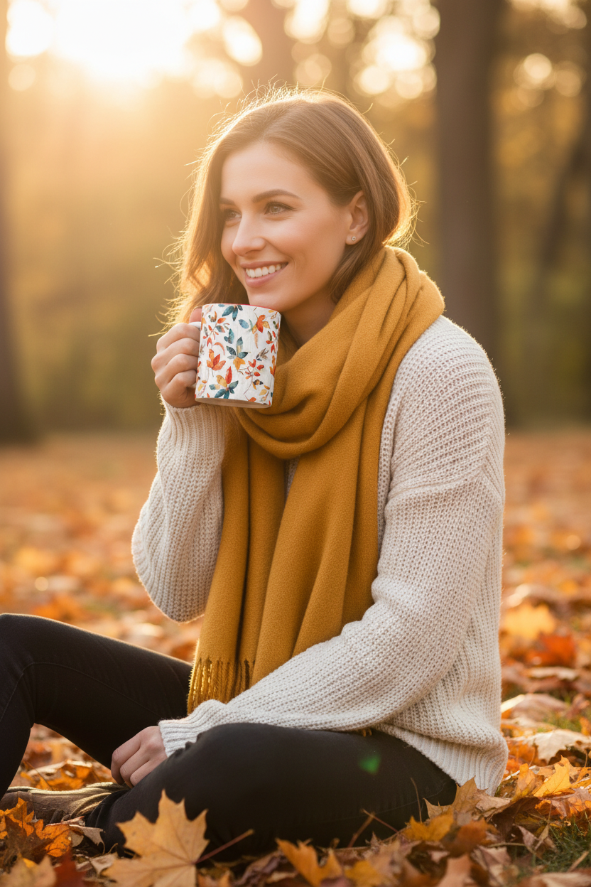 Fall Inspiration - Woman Drinking