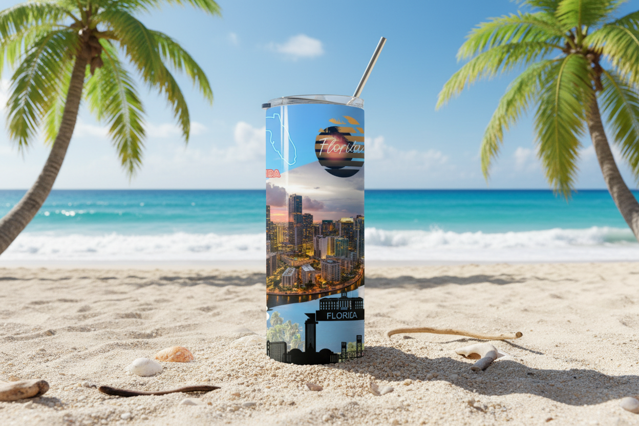 Florida State Tumbler - Beach Setting