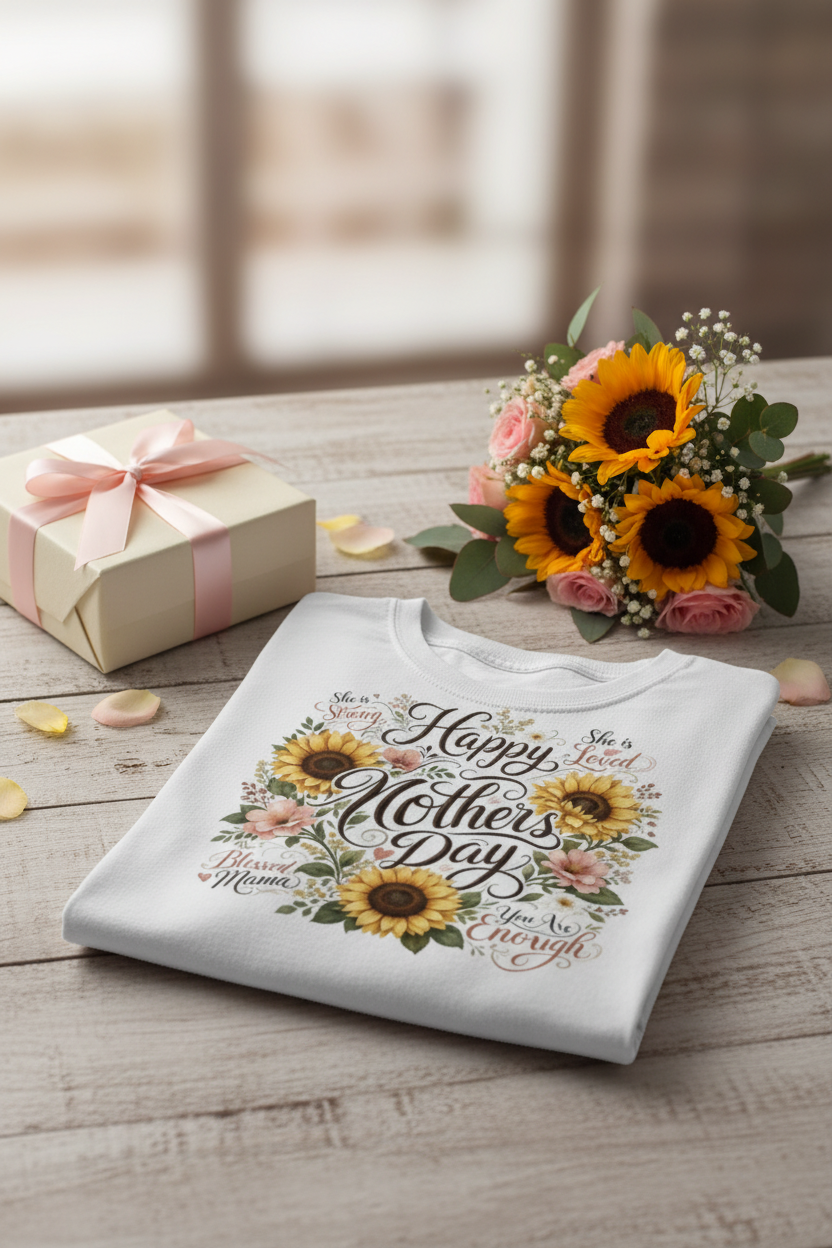 Happy Mothers Day - White Shirt Styled