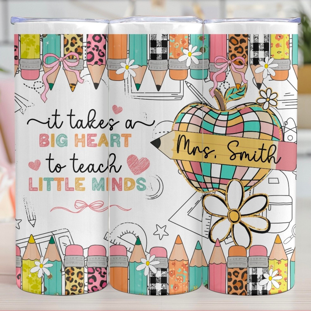 It takes a big hear Personalized 20oz Tumbler