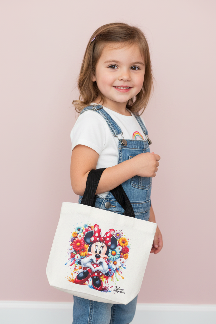 Kids Minnie Mouse Tote Bag - Size Reference