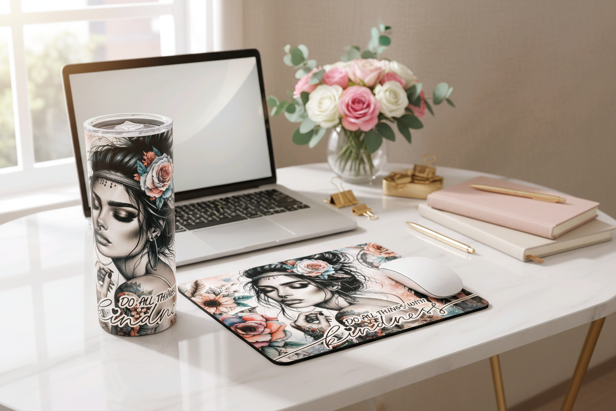 Kindness Bundle Bright Office Mockup