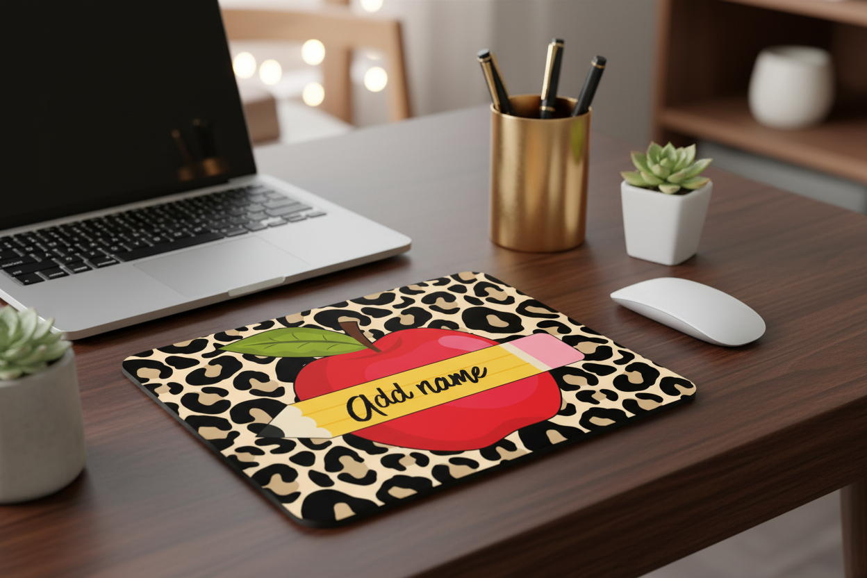 Leopard Mouse Pad Executive Mockup