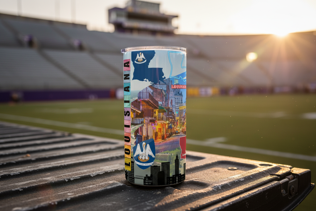 Louisiana Tumbler - Tailgate Setting
