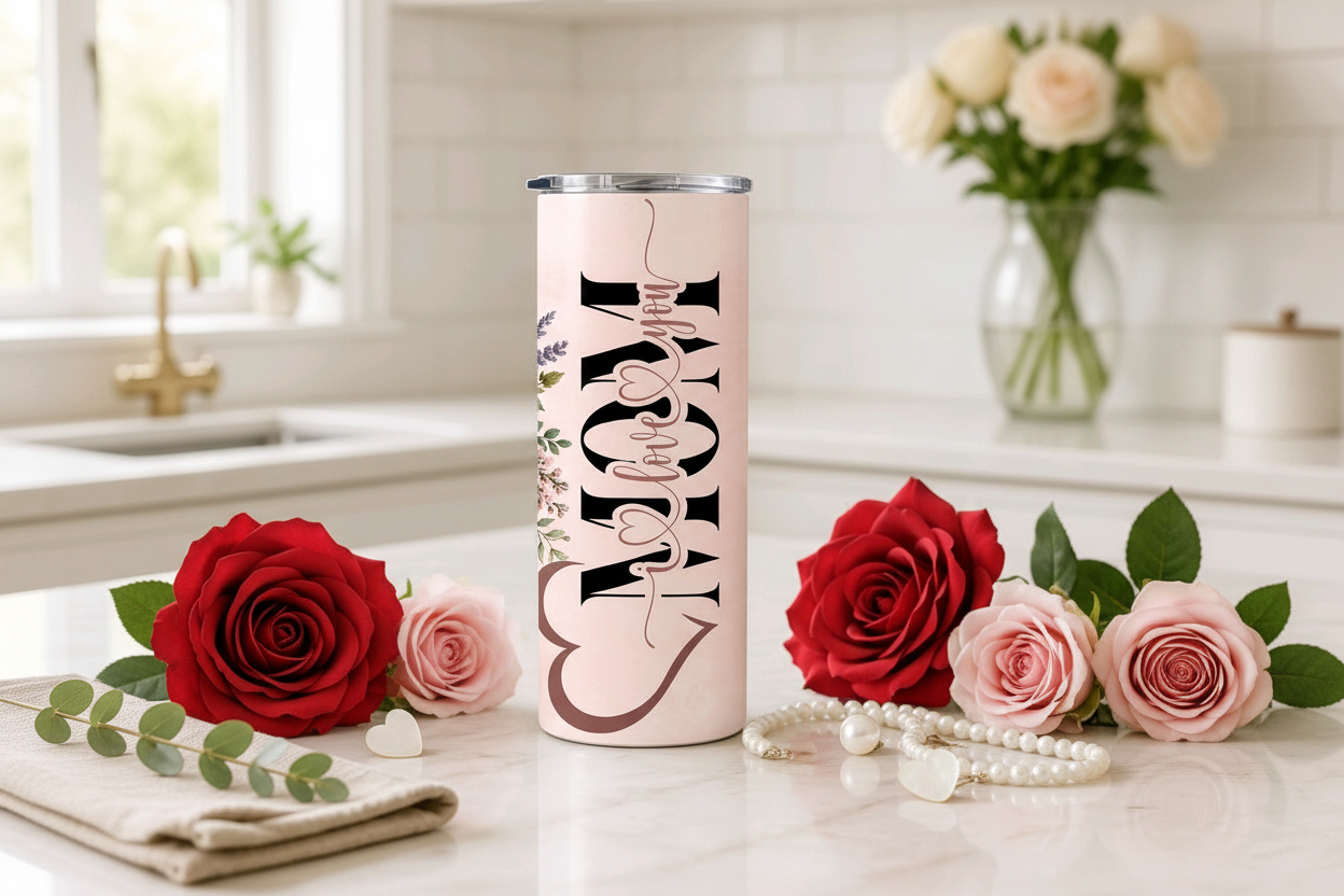 MOM I Love You Marble Mockup