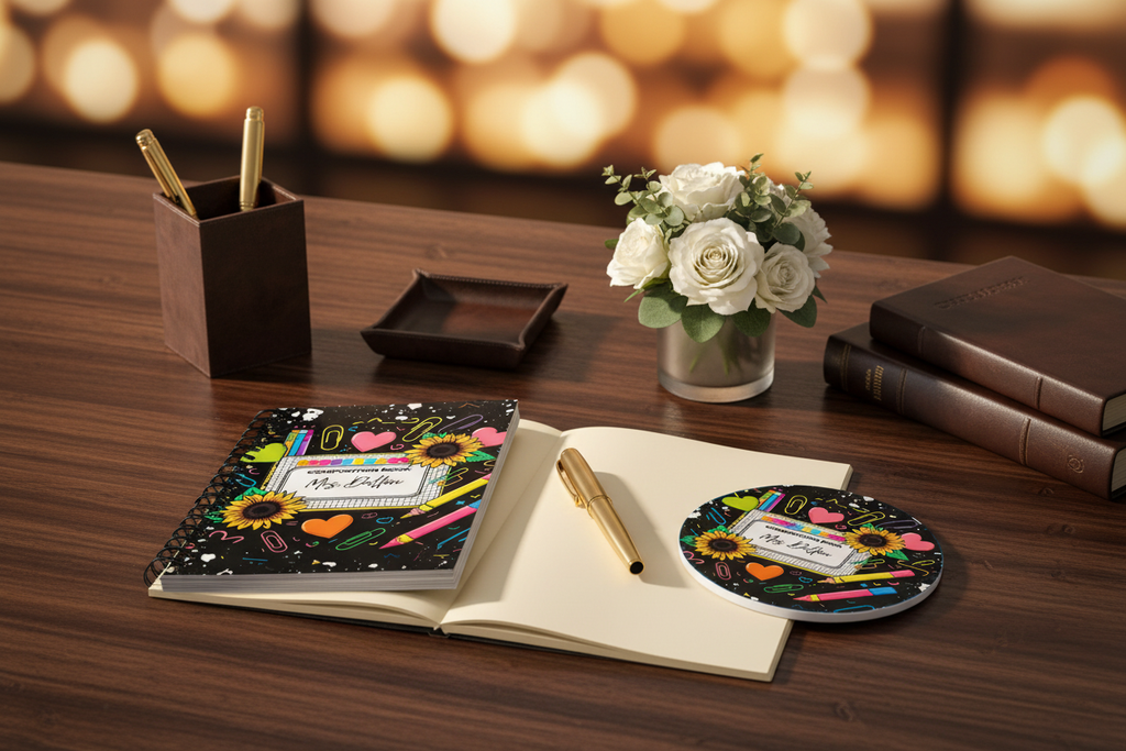 Notebook Executive Office Mockup
