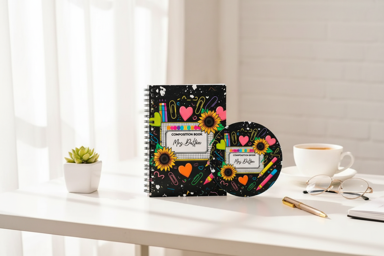 Notebook Modern Office Mockup