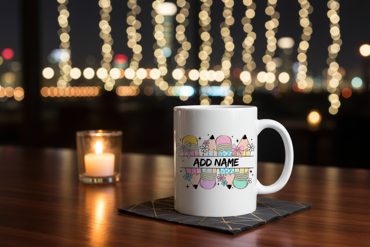 Pencil/Personalized Tumbler - Night Out