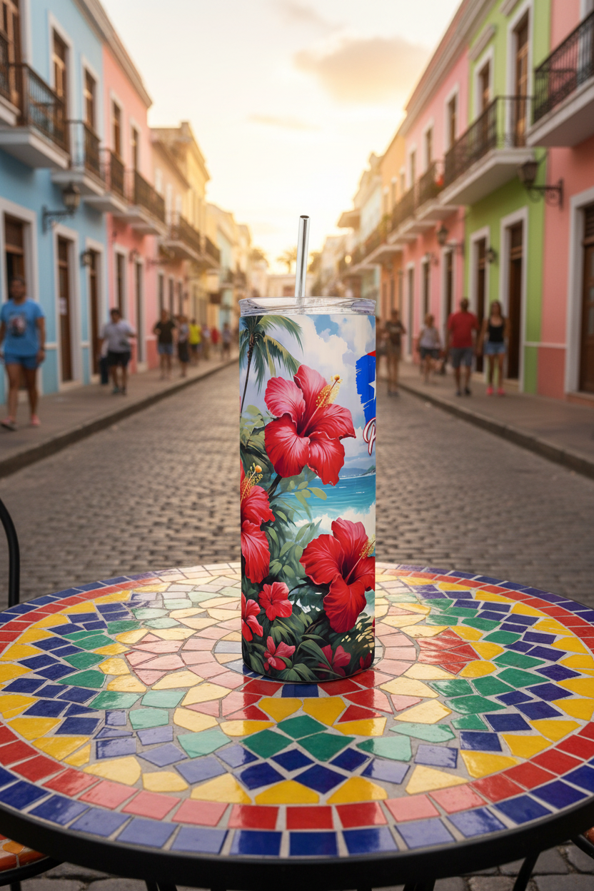 Puerto Rico Tumbler – Old San Juan Café