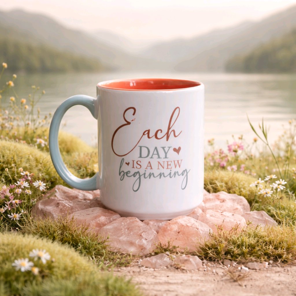 Each day is a new beginning ✨️ / 15oz mug