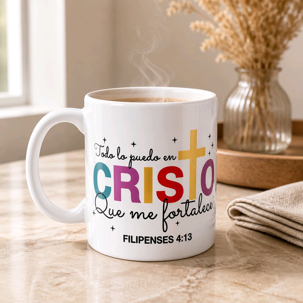 Todo lo puedo en Cristo que me fortalece / 15oz mug