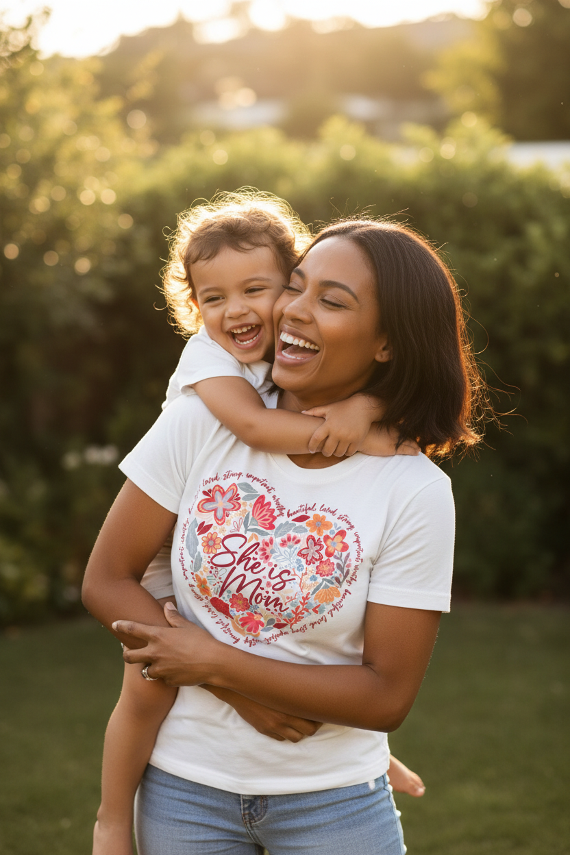 She is MOM - Garden Hug