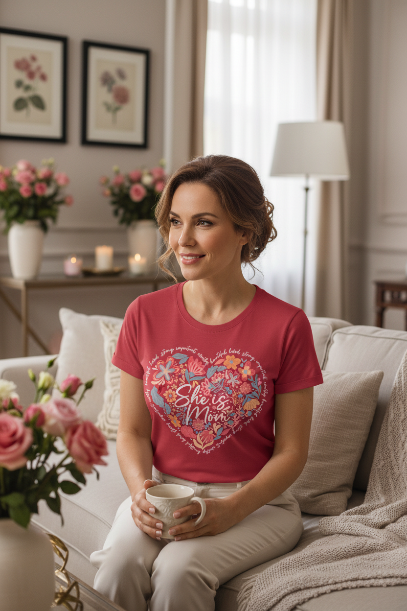 She Is MoM - Red Shirt