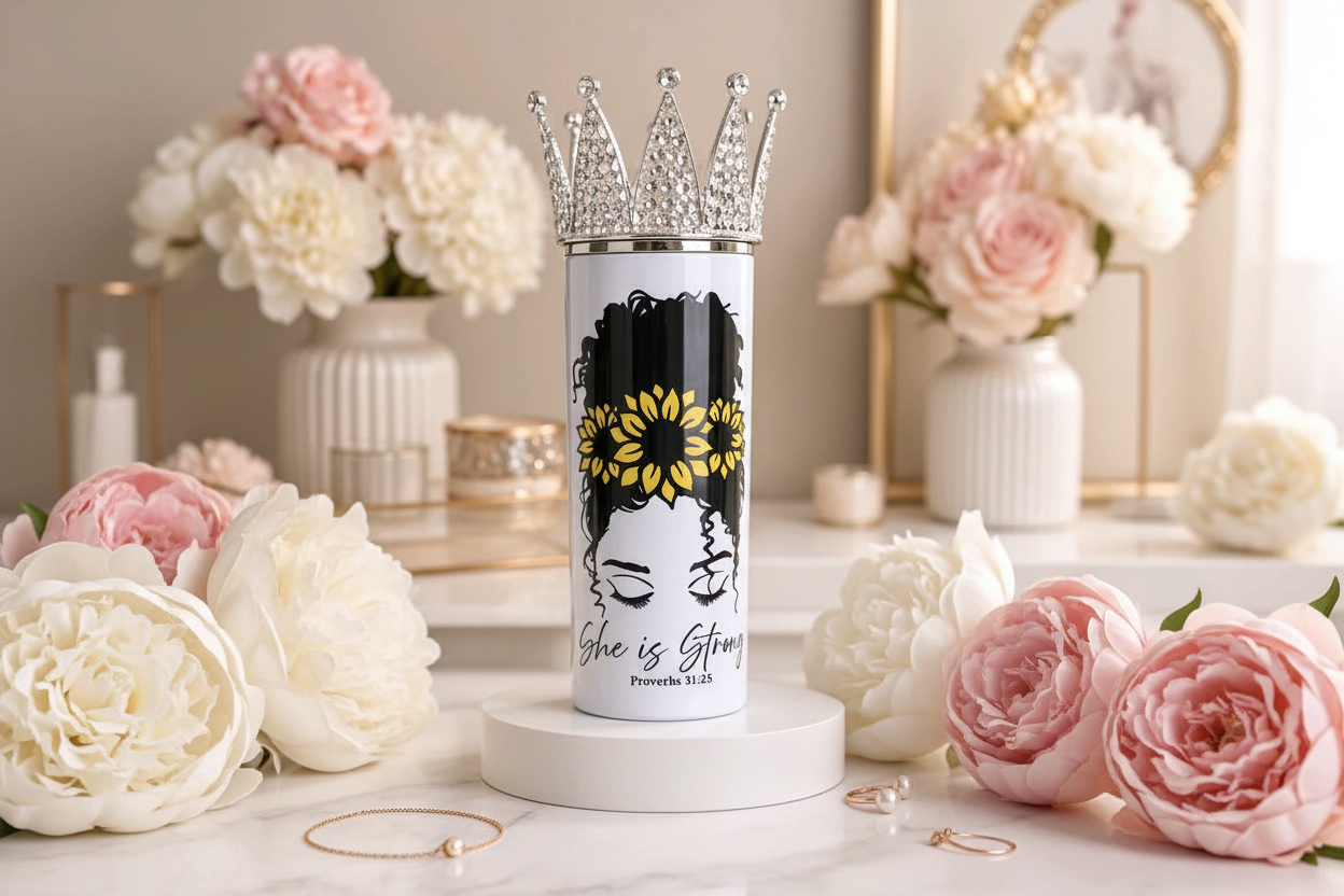 She is Strong Marble Mockup